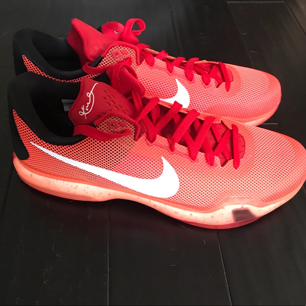 NIKE KOBE X BRIGHT CRIMSON RED LAKERS MAMBA 705317 - Picture 8 of 8